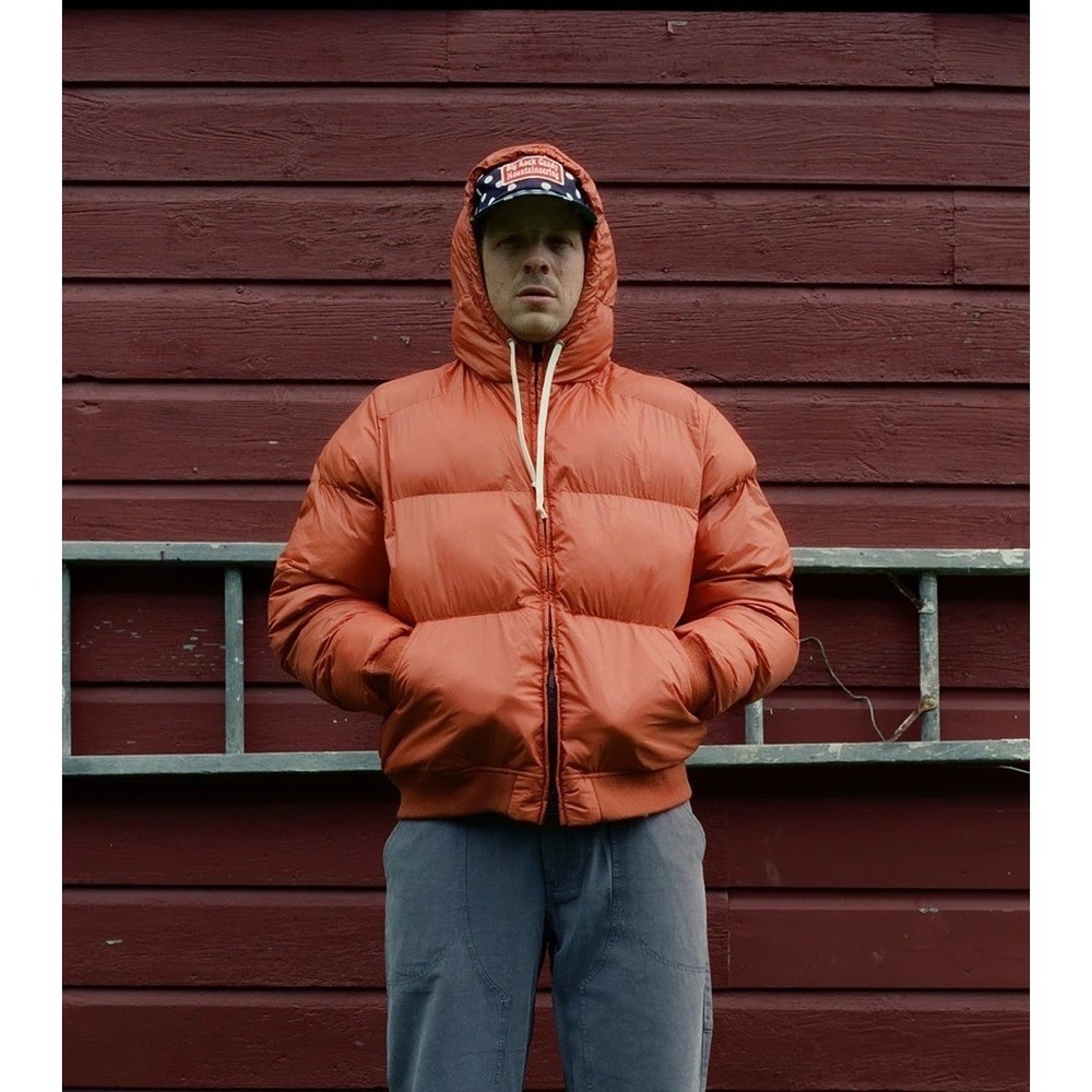 NEW Big Rock Candy Mountaineering Alpine Down Jacket Pumpkin Size Medium Coat